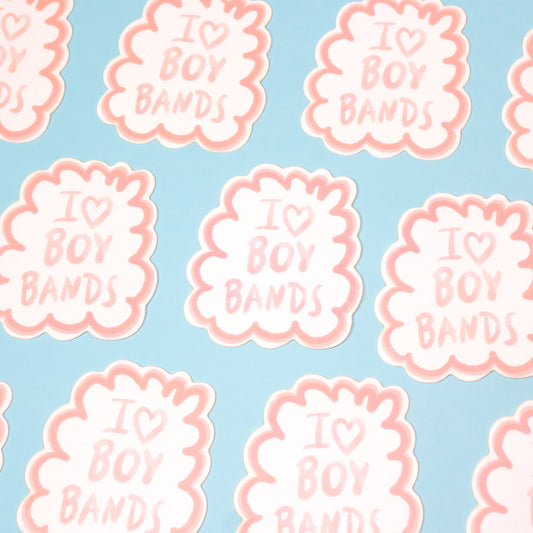 I Heart Boy Bands Sticker