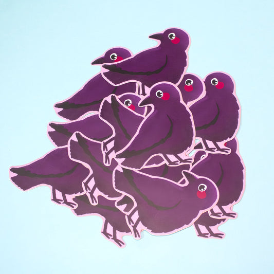 Cora Crow Sticker