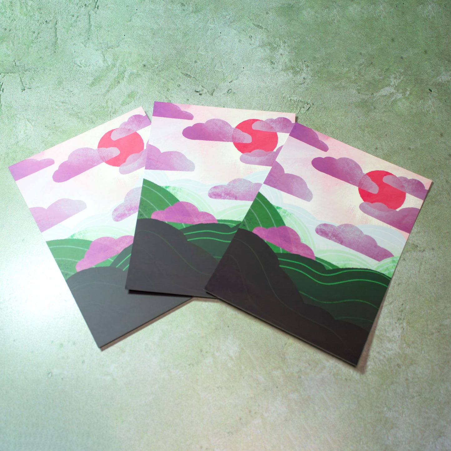 Sunrise Hills Art Print