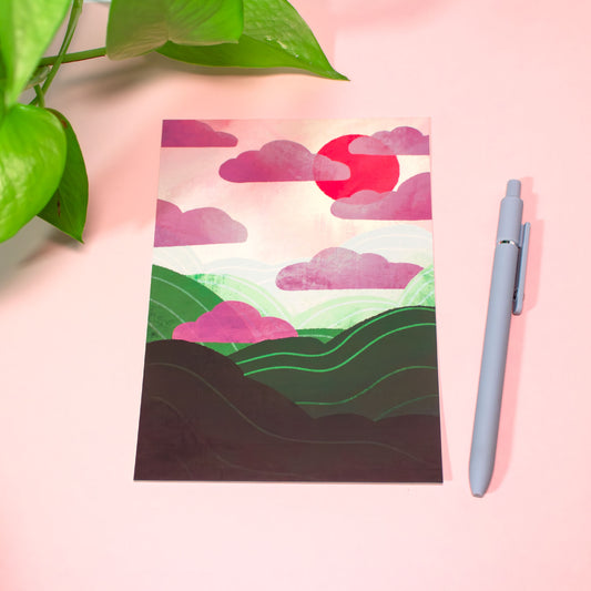 Sunrise Hills Art Print