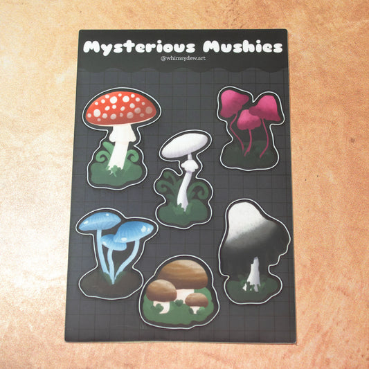 Mysterious Mushrooms Sticker Sheet