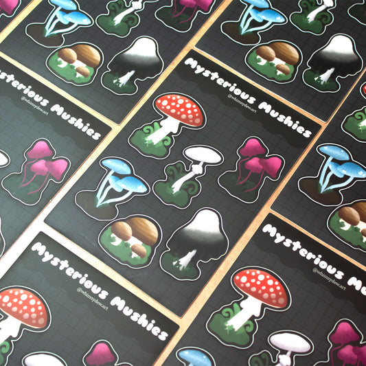 Mysterious Mushrooms Sticker Sheet