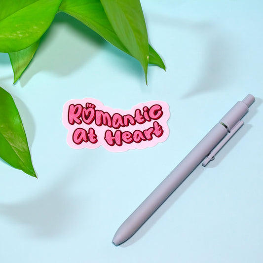 Romantic at Heart Sticker