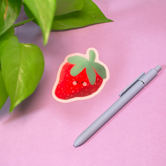 Cutie Strawberry Sticker