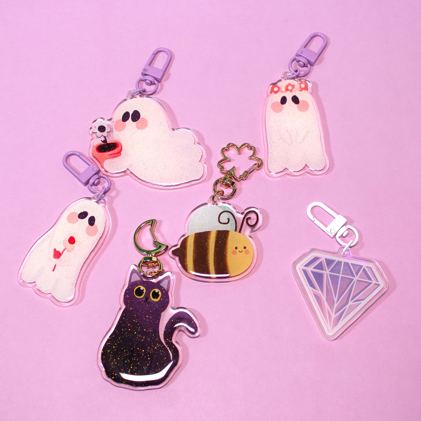 Beatrice Bee Keychain