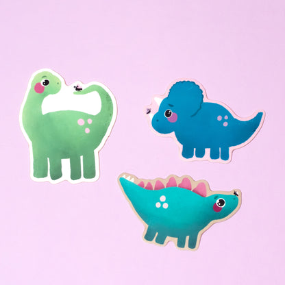 Butterfly Triceratops Sticker
