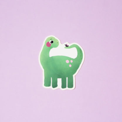 Butterfly Brontosaurus Sticker