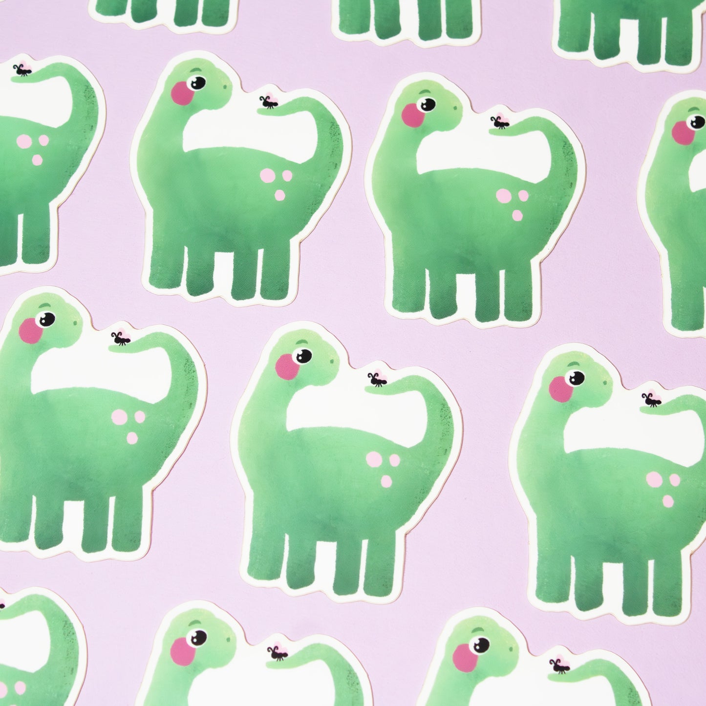 Butterfly Brontosaurus Sticker