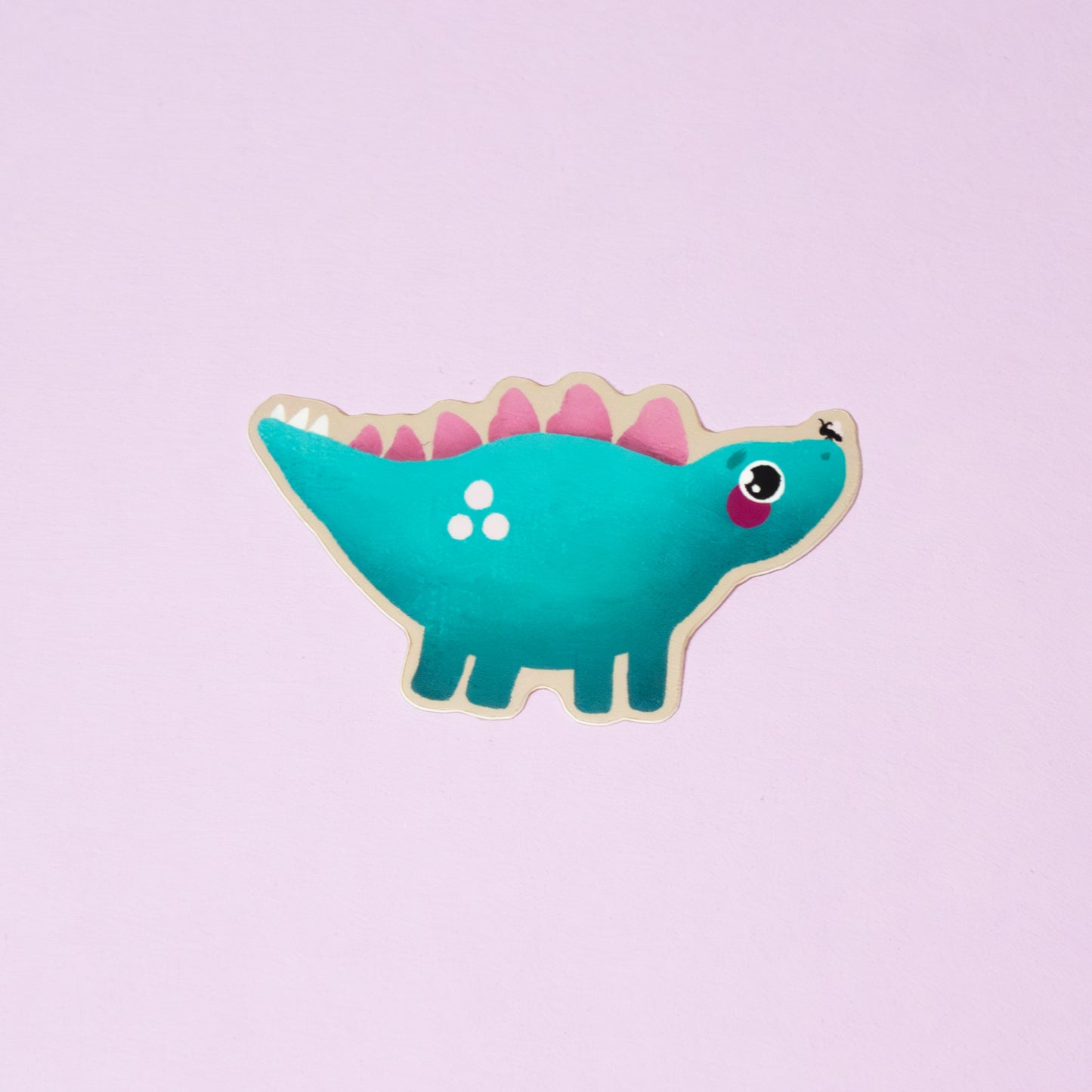 Butterfly Stegosaurus Sticker