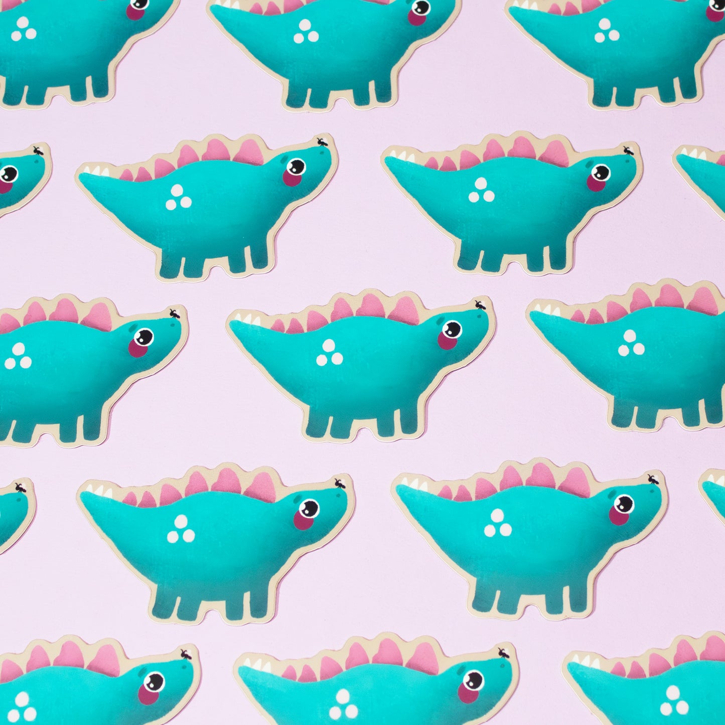 Butterfly Stegosaurus Sticker