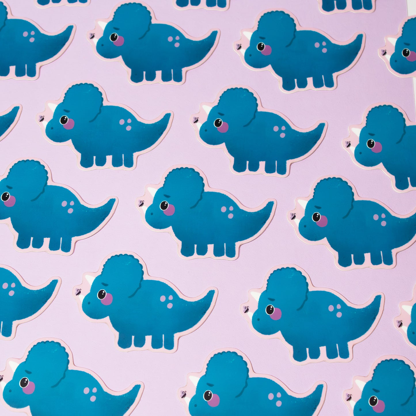 Butterfly Triceratops Sticker