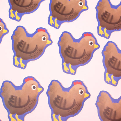 Clara Chicken Sticker