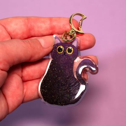 Cora Cat Keychain