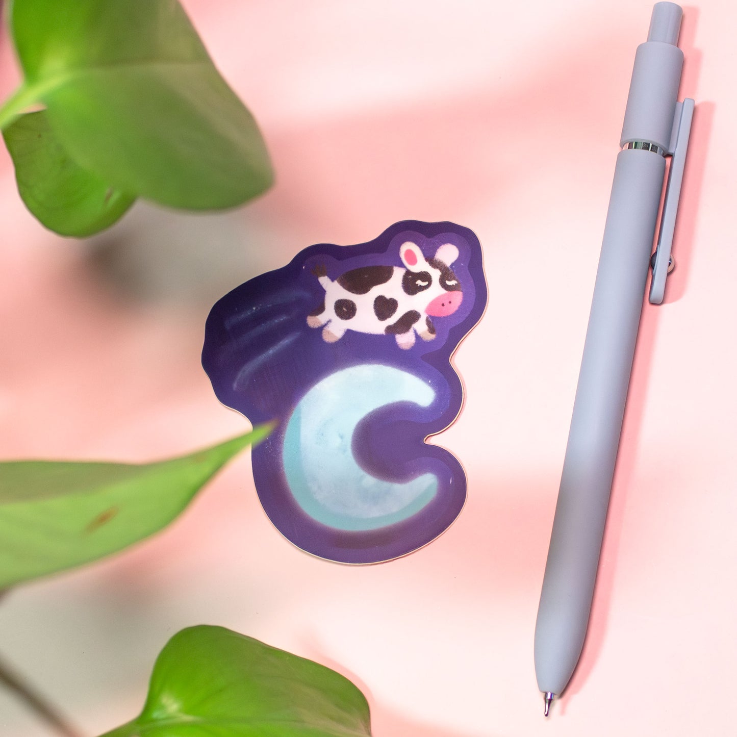 Over the Moon Sticker