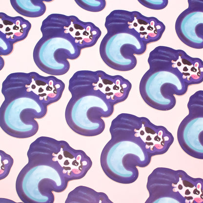 Over the Moon Sticker
