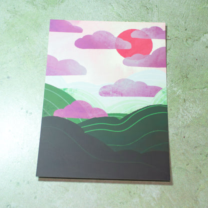 Sunrise Hills Art Print