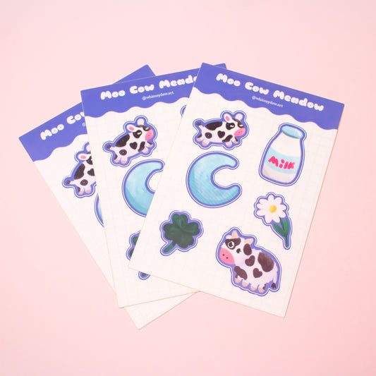 Moo Cow Meadow Sticker Sheet