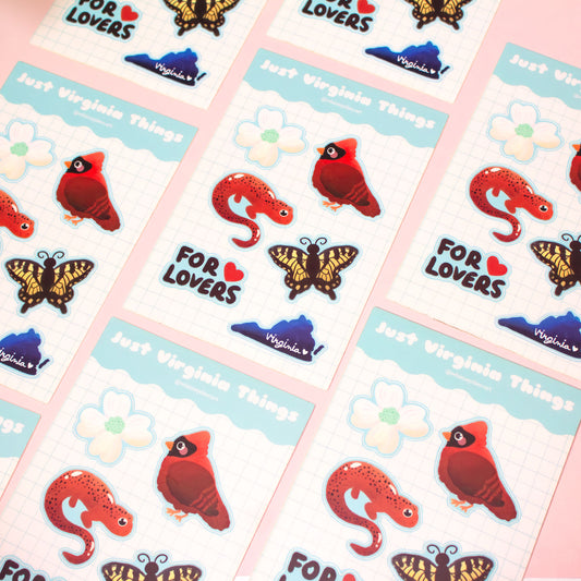 Just Virginia Things Sticker Sheet