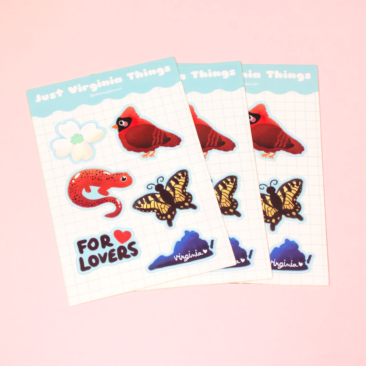 Just Virginia Things Sticker Sheet